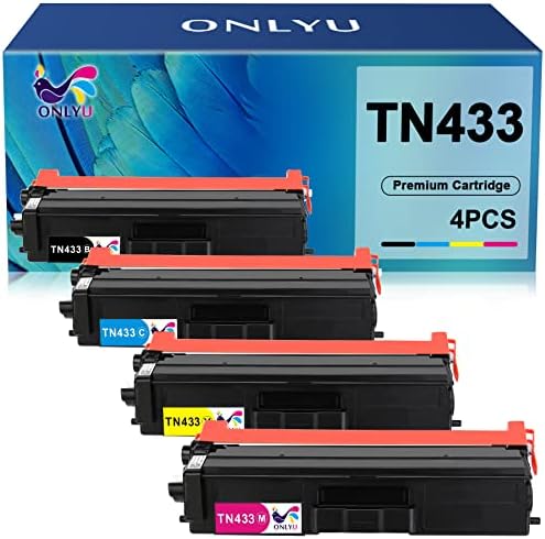 ONLYU kompatibilna zamjena Toner kertridža za Brother TN433 TN433BK TN431 za MFC-L8900CDW HL-L8360CDW