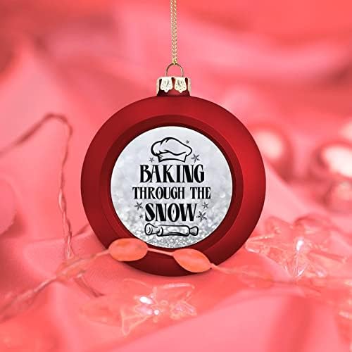 Božić Citati Ball Ornament-pečenje kroz snijeg ukrasi uspomene suvenir za jelku Sezonski odmor ukras