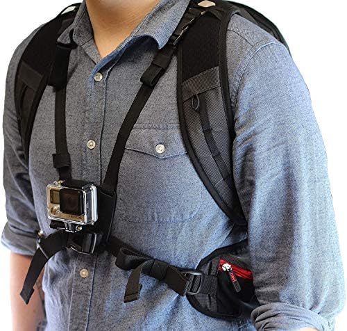 Navitech akcijski ruksak i plavi kutac za pohranu s integriranim remenom prsa - kompatibilan s tektekstnim