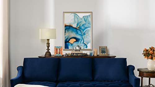 Jennifer Taylor Home Sažetak abukstracke akvarelne akvarele u Kristalnom porculanu, okvirom od punog