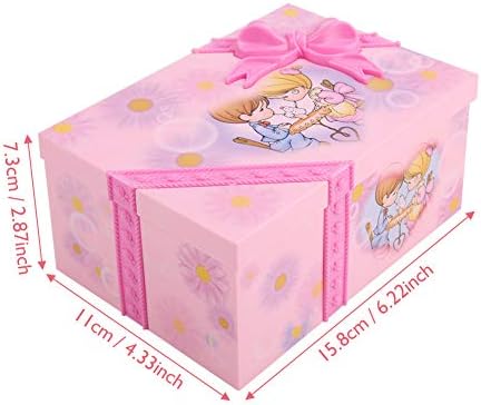 Salaty Girl Nakit Box Music Box, Plastična dječja igračka nakit za djevojke, djevojke za malu princezu