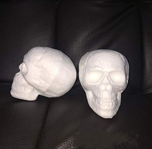500-pack Diy polistiren stiropoam Halloween Skull Ornament zanat za klizanje
