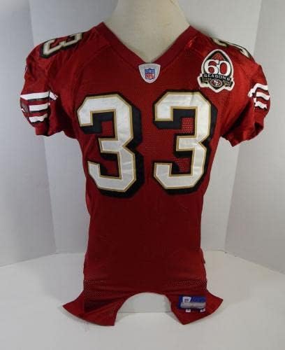 2006 San Francisco 49ers Ken Parrish 33 Igra Izdana crvena dres 60 Seasons P 5 - Neincign NFL igra rabljeni