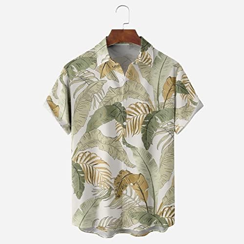 Bmisegm ljetne majice za muškarce cvijet kratka rukava košulja muška ljetna plaža stil opušteno Casual Dugi rukav