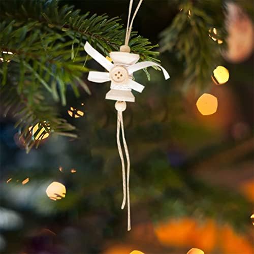 Božić drveni ukrasi Creative Božić drvo ukras privjesak sa dugme luk ukras privjesak Vintage