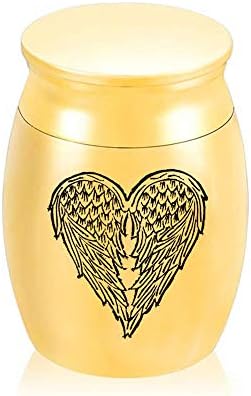 YHSG urne za pepeo srednje ljubljenje anđeoskih krila kremacija urne za ljudsko ljubimce pepeo korisno za pogreb,