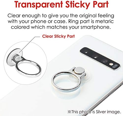 Elecom P-STRBCRBK prsten za pametne telefone, prsten za držanje, rotacija za 360 stepeni, sprečavanje pada,