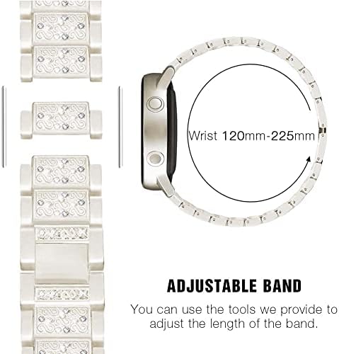 Mosonio Apple Watch Band kompatibilan sa IWATCH serije 3/2/1, IWATCH opseg sa 2 pakovanjem 47 mm Bling futrola