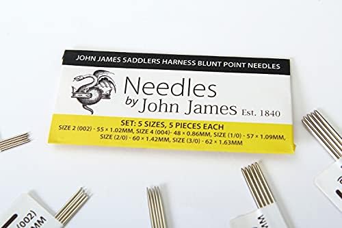 John James Saddlers hapness tunt točke igle / set: 5 x 5/5 veličina x 5 komada svaki