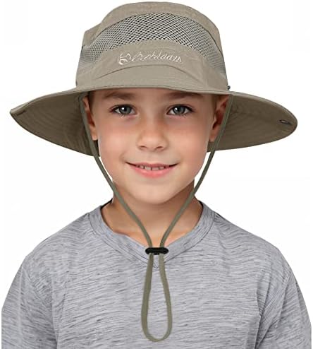 Zando Kids Sun Hat Boys Sun Hat upf 50+ vanjski široki ručni kašika rupa za djecu za djecu Safari