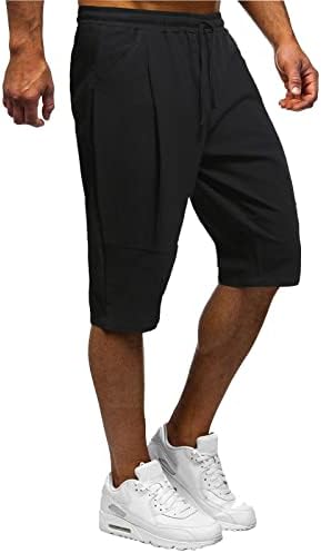 Miashui visoki kombinezoni muške ljetne kratke hlače Ležerne i moderne jednobojne patchwork kratke