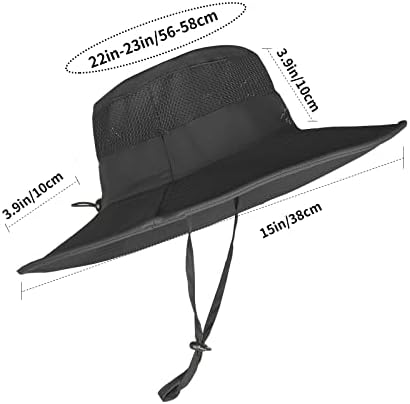 Sunčani šeširi za muškarce Žene Ribolovni šešir UPF 50+ Prozračni široki rudarski ljetni UV zaštitni