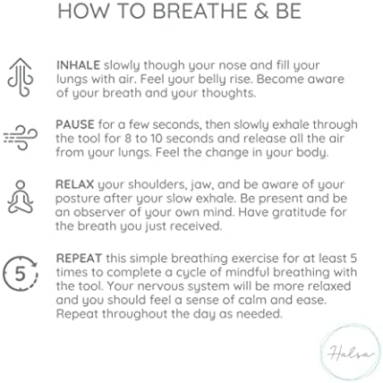 Ogrlica za disanje HASA, ogrlica za uznemirenost za meditaciju, opuštanje, smirivanje i smanjenje