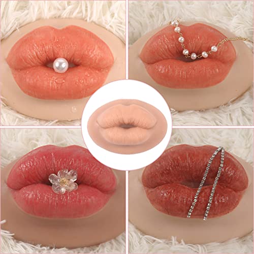 YEEFAIRY Super velike 3d realistične silikonske usne za šminkanje, nove nadograđene lažne usne, meka koža