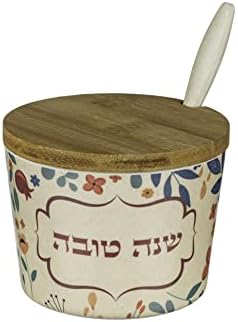 Kašika za jelo od bambusovog meda i drvene štapiće od meda za Rosh Hashanah, Shana Tovah, 2,5 inča,