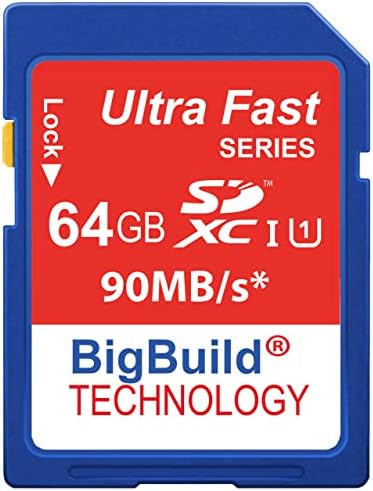BigBuild tehnologija 64GB Ultra brza SDXC 90MB/s memorijska kartica kompatibilna sa Sony Alpha A7,