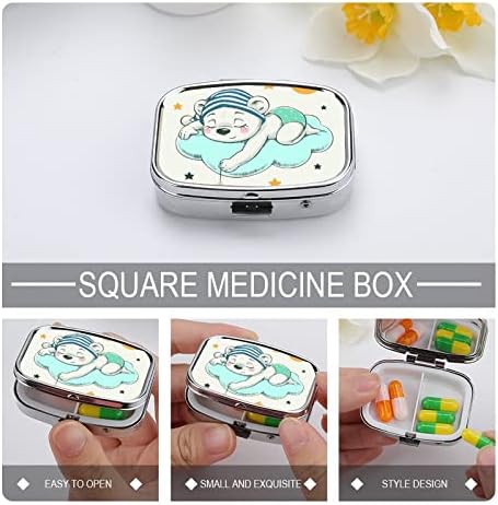 Kutija za organizatore pilula cartoon bear Pill Container prijenosni dnevni držač za pilule kutija za skladištenje