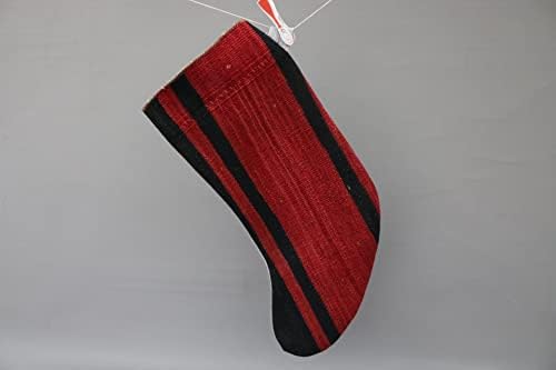 Sarikaya Jastuk Božićni dekor, poklon čarapa, Xmas Čarapa, prugasta tkana čarapa, osobni čarapa, plemenski