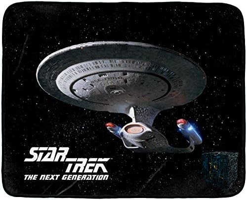 Intimo Star Trek Sljedeća generacija USS Enterprise NCC-1701-D Starship Fleece Plish bacaj Blaket 60 x 48
