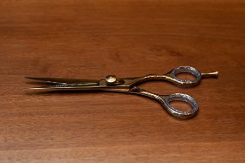 Škare za rezanje kose 6,25 Frizer obični škare japanski čelik sa odvojivim umetcima prsta