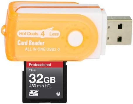 32GB klase 10 SDHC velike brzine memorijska kartica za Olympus e-PM1 Fe-4020 kamere. Savršeno za brzo kontinuirano snimanje i snimanje u HD-u. Dolazi sa Hot Deals 4 manje sve u jednom čitač okretnih USB kartica i.