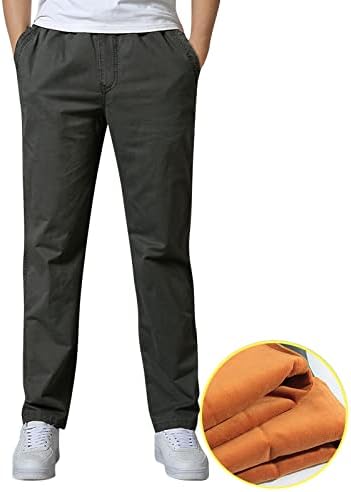 Mens modni casual labavi pamučni plus veličine džep čipke namješteno zadržati tople hlače ukupne vanjske