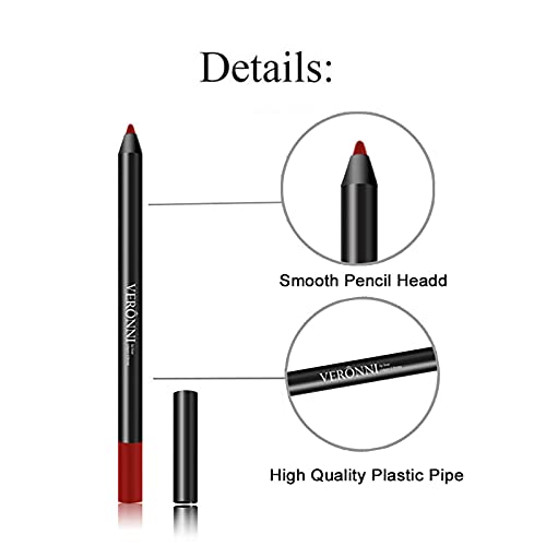 ZITIANY 7 boja Professional Lipliner Makeup vodootporna olovka za usne olovka razmazana dugo traje, jedne veličine