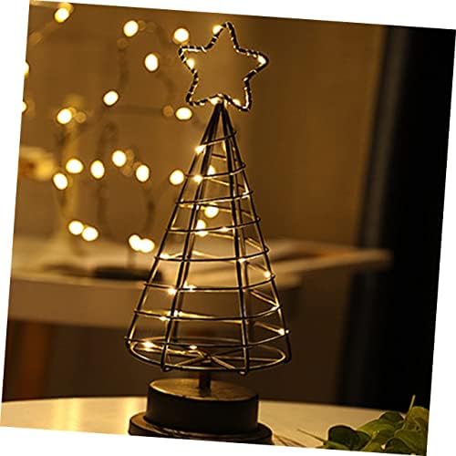 Abaodam 2 kom božićna svjetla LED dekor LED ukras za stolu za kućnu božićnu zabavu Favorit božićne stablo stolni
