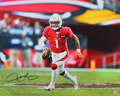 Kyler Murray potpisao kardinala Eagle Eye White Cleats 16x20 foto-BA W * crna - autogramirana NFL fotografijama