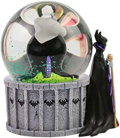 Odjel 56 Disney Villains Ursula, maleficentna i zla kraljica zapaljena vodena kull, 5,91 inč, višebojni