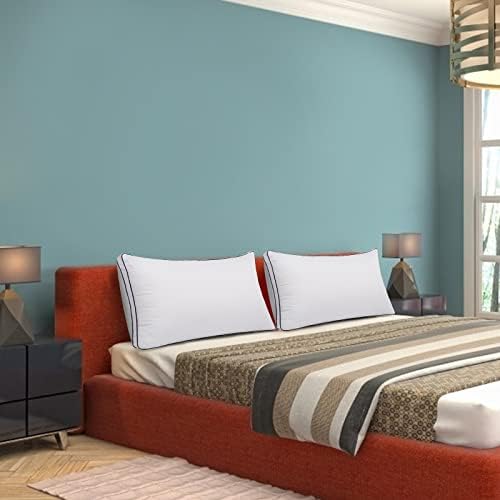 Jastuci za spavanje 2 paketa - jastuci kraljica set od 2, kvalitetan hotel Soft & Udobno Poboljšajte kvalitet