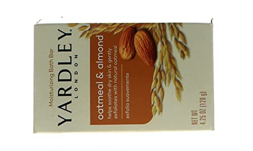 Yardley 7838-4 Yardley London zobene pahuljice i badem prirodno hidratantni Bar za kupanje, 4.0 oz.