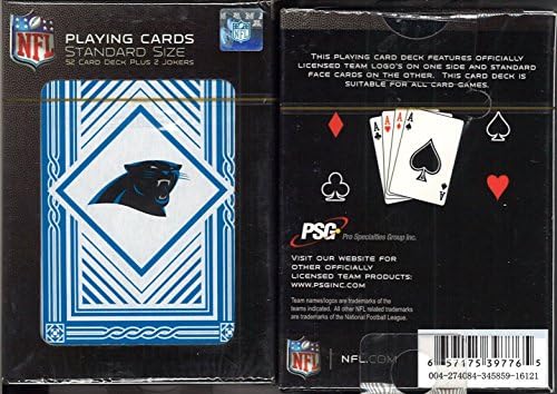 PSG Inc NFL Carolina Panthers Classic karte za igranje