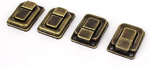 Novi Lon0167 4 kom istaknuta ogrlica kutija case pouzdan efikasnost Lock Hook Hinge Latch Hasp postavlja Bronze