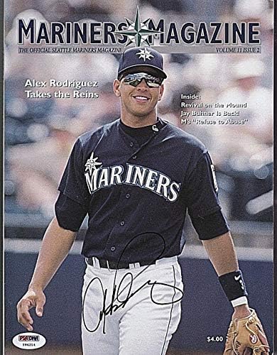 Alex Rodriguez potpisao Seattle Mariners Magazine PSA / DNK Y94214-MLB magazini sa autogramom
