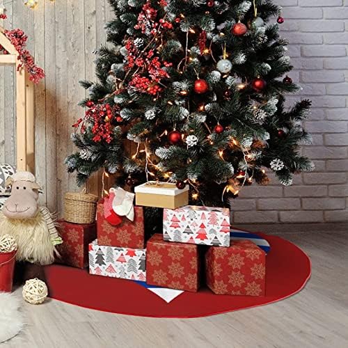 Love Urugvaj Heartbeat Božićna suknja Soft Xmas Tree Mat Božićni ukras za odmor Kućna za odmor 30 x30