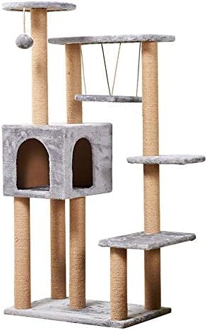 TONPOP Cats Tree Cat Tower Multifunkcijalcat toranj sa Sisal Grab Post i Visećom mrežom za useljivu kuću četiri