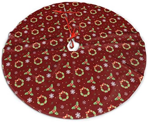 LveShop Dekorativni božićni uzorci Božićna suknja drva Luksuzna okrugla zatvorena vanjska mat rustikalna Xmas