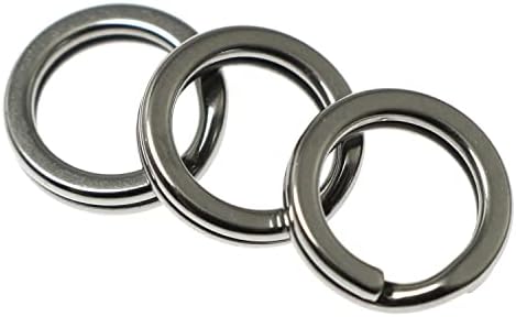 DZS ELEC Ribolov Split prsten 100pcs 3 38 kilograma / 17 kilograma od nehrđajućeg čelika Split prstenovi,