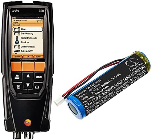 BCXY Zamjena baterije za testo 320 analizatora za sagorevanje 0515 5046