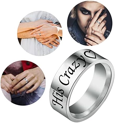 Ženski modni prstenovi jednostavni titanijum čelični prsten ženski prsten crtani crtični prsten za nakit