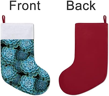 Soferne biljke personalizirani božićni čarapa Početna Xmas Tree Kamin Viseće ukrase