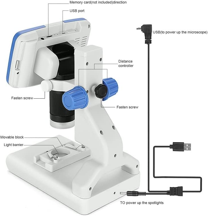 Oprema za mikroskop 200x USB mikroskop AD205 digitalni mikroskop prenosivi za decu laboratorijski potrošni materijal