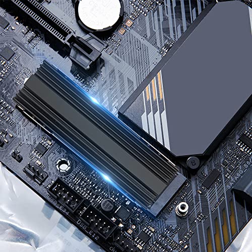 Yaodhaod M.2 HEATSINK SSD hladnjak za PS5 PCIe NVME 2280 SSD hlađenje, dvostrano hlađenje sa termičkim