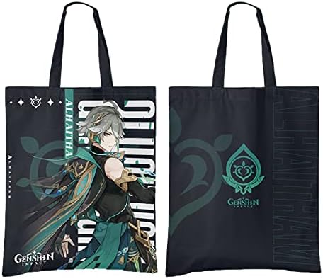 EGEN Genshin Impact platnena torba Anime Cartoon torbe za kupovinu 42cm*33cm torbe za višekratnu
