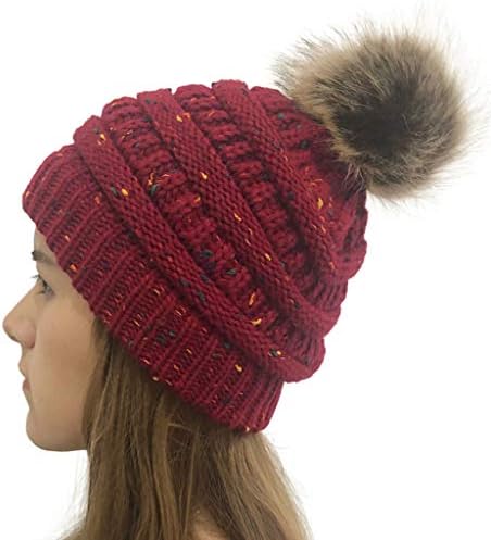 Enjocho zimska topala šešica Women Beanie Pletene kape na otvorenom za slobodno vrijeme Zimski šešir