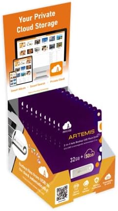 Amaryllo Artemis 2-IN-1 50GB Cloud Storage + 32GB USB 2.0 Flash pogon sa automatskom sigurnosnom kopijom