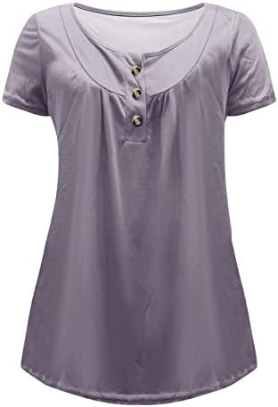 Bluza Tshirt za damu jesen ljeto kratki rukav 2023 Odjeća Trendy Crew vrat pamuk Casual Plisirana