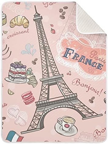 Pariz Romantična beba za dječake super mekane pokrivače za toplu toddleru za djevojčice lagana
