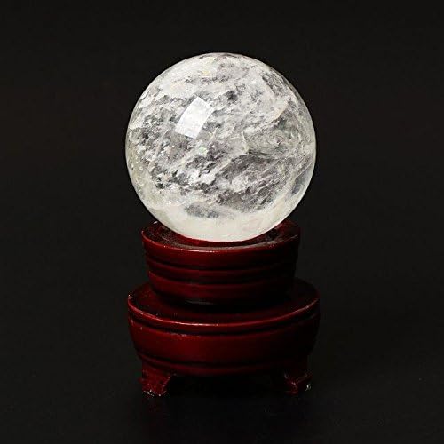 XKacrystal 1.57 '' Prirodna bistra Kvarcna sfera Kugla Fengshui Domaća dekor s besplatnim postoljem